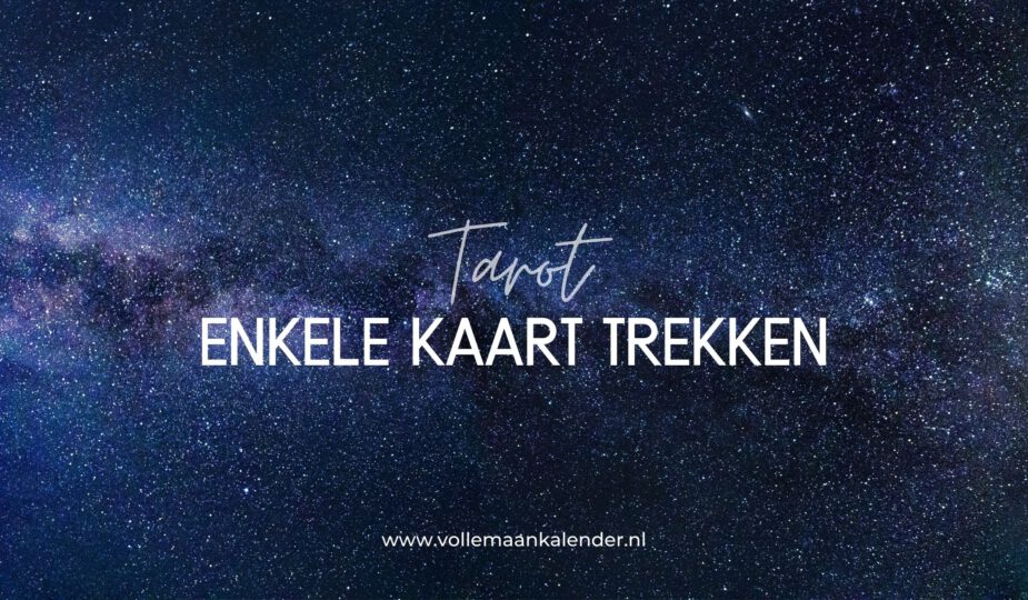 Hoe trek je een enkele tarot kaart?