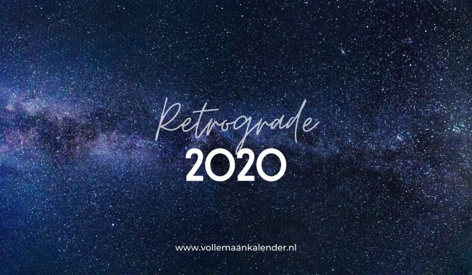 Alle retrograde planeten van 2020 op rij