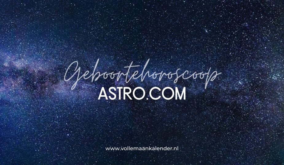 Maak gratis je geboortehoroscoop via Astro.com