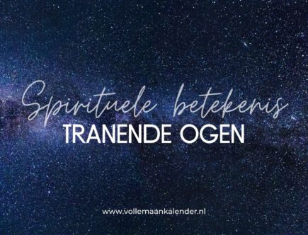 Spirituele betekenis tranende ogen