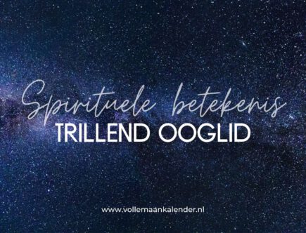 Spirituele betekenis trillend ooglid