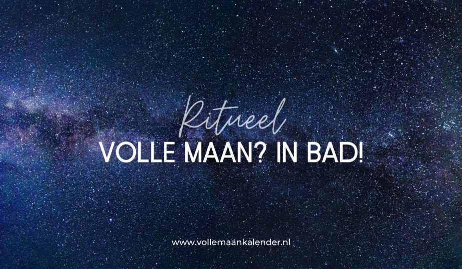 In bad tijdens de volle maan (volle maan bad ritueel)