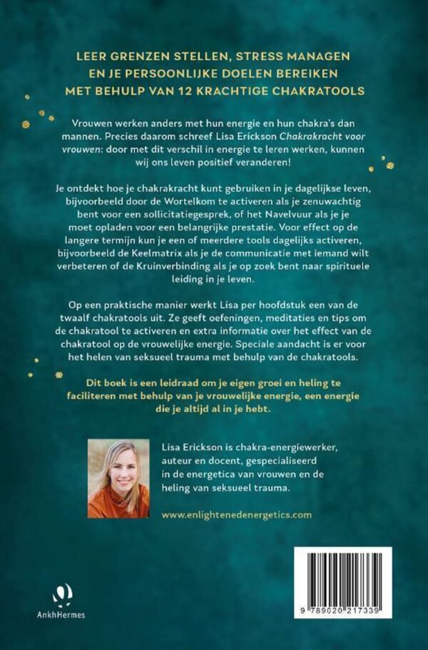 Chakrakracht voor vrouwen achterkant