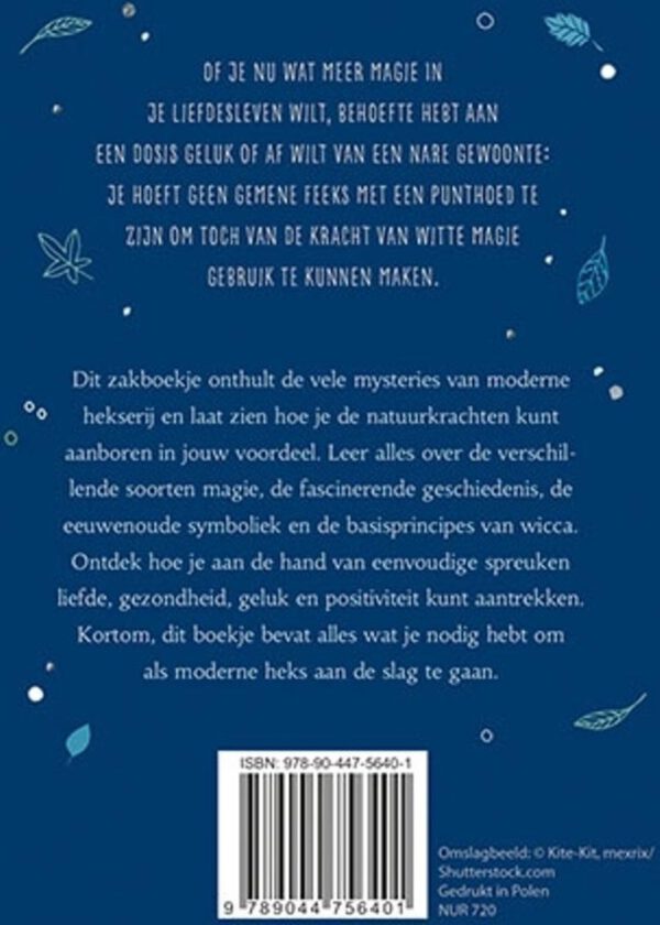 Heksenzakboekje achterkant
