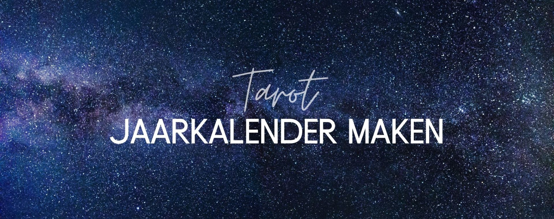 Maak je eigen tarot jaarlegging kalender