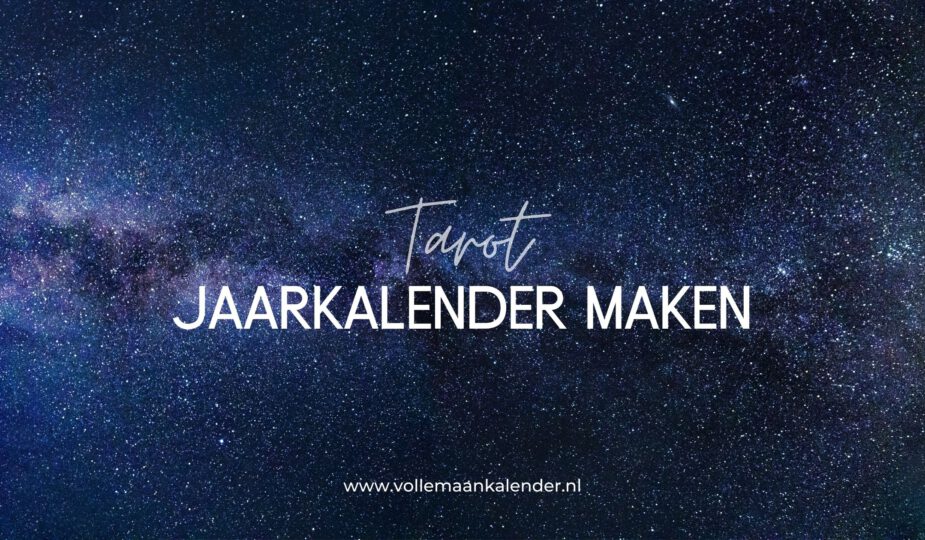 Maak je eigen tarot jaarlegging kalender
