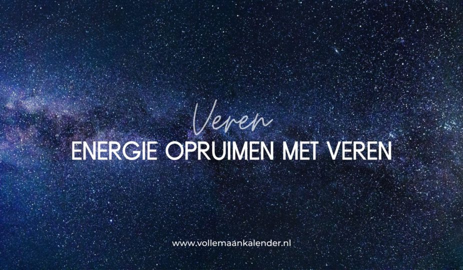 energie opruimen met veren
