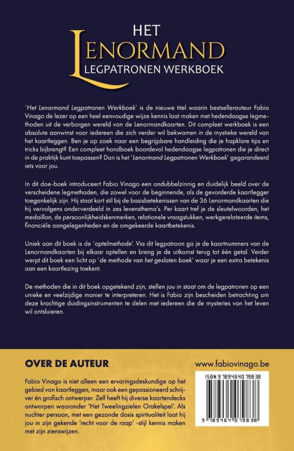 Het Lenormand Legpatronen Werkboek achterkant