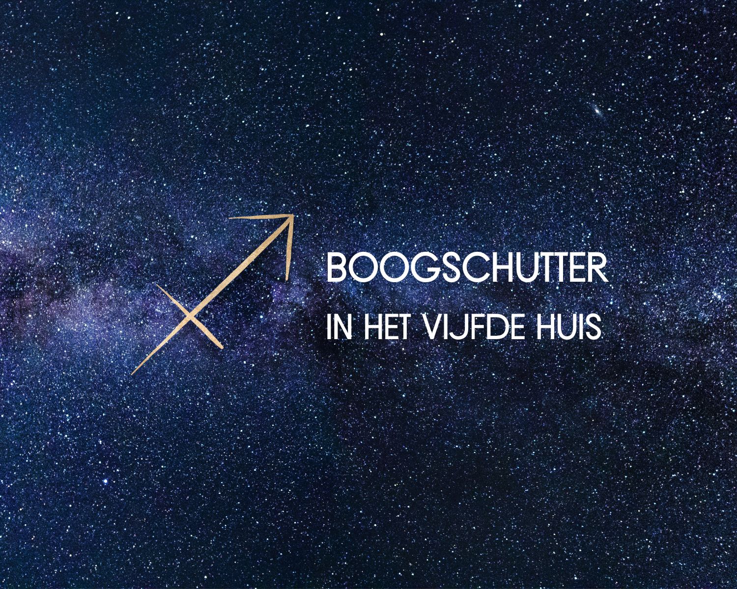 Boogschutter in het vijfde huis - VolleMaanKalender.nl