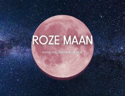 Roze maan- VolleMaanKalender.nl