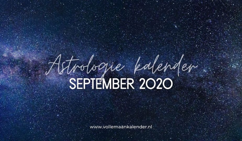 Astrologie kalender september 2020