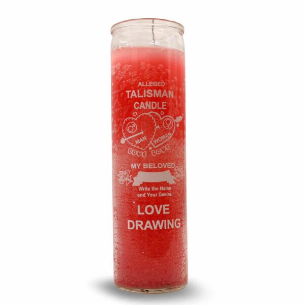 Bedrukte Kaars Love Drawing