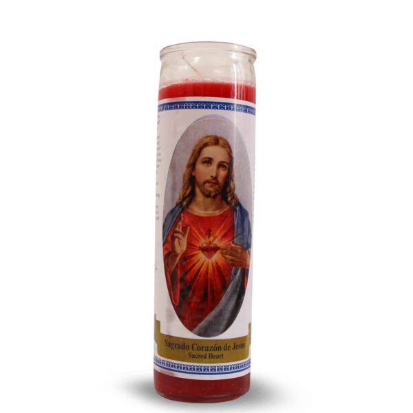 Bedrukte Kaars Sacred Heart