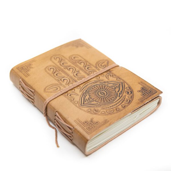 Spiritueel Notitieboekje Leer met Hamsa Hand (175 x 13 cm) -