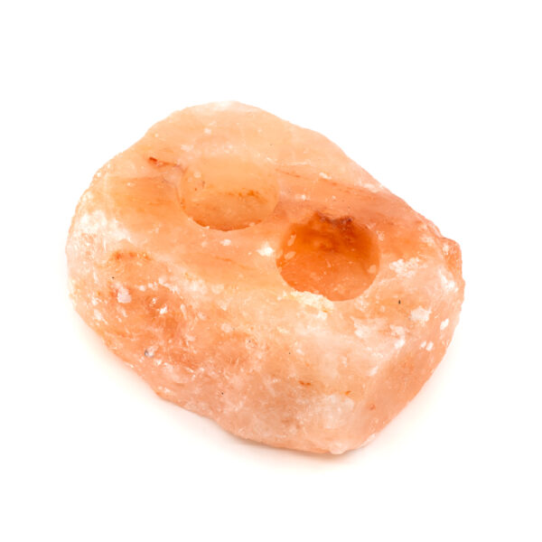 Zoutsteen Waxinelichthouder Roze (2 - 25 kg) ca. 21 x 9 x 8 cm