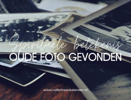 Spirituele betekenis oude foto gevonden