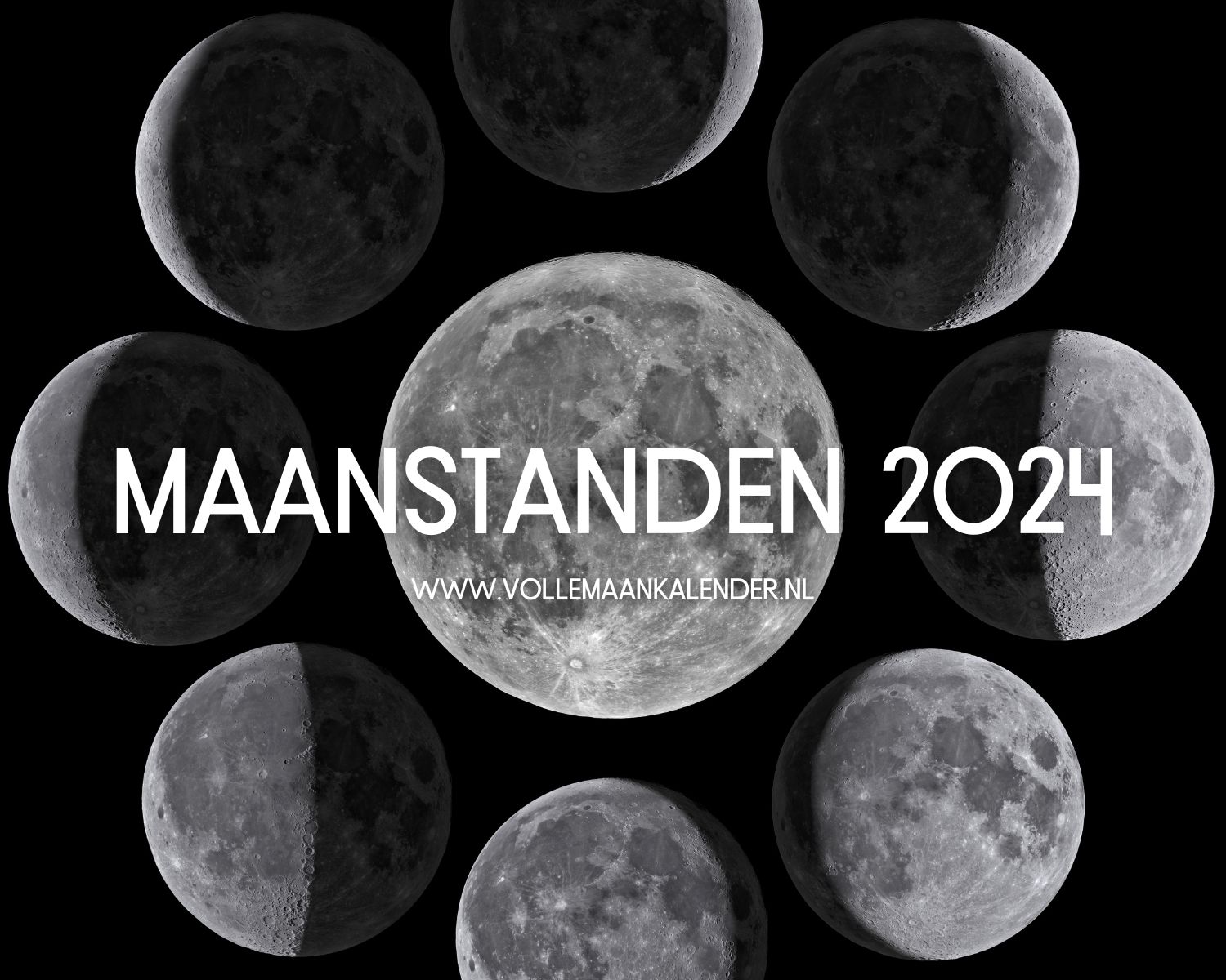 Maankalender 2024 VolleMaanKalender.nl