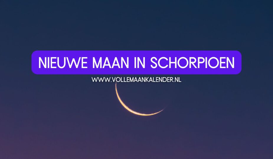 Nieuwe maan in Schorpioen - VolleMaanKalender.nl