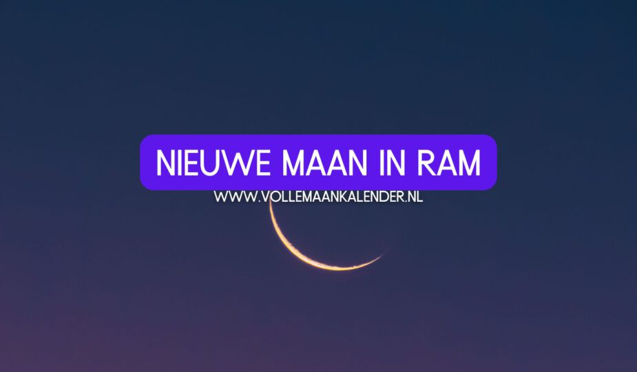 Nieuwe maan in Ram maart 2025 - VolleMaanKalender.nl