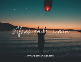 Afnemende maan na de volle maan in Schorpioen