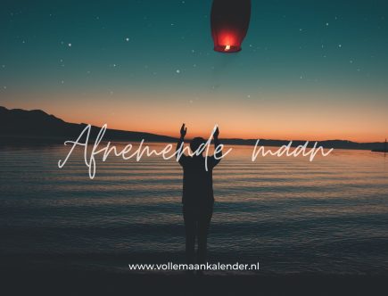 Afnemende maan na de volle maan in Schorpioen