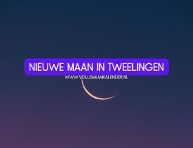 Nieuwe maan in Tweelingen mei 2025 - VolleMaanKalender.nl