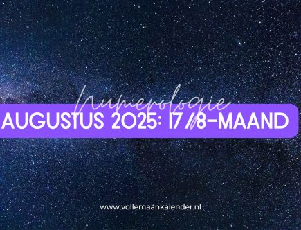 Augustus 2025 in numerologie: een 17/8-maand
