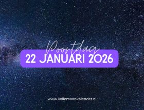 Dit is de energie van de 22/1 poortdag (22 januari 2026)