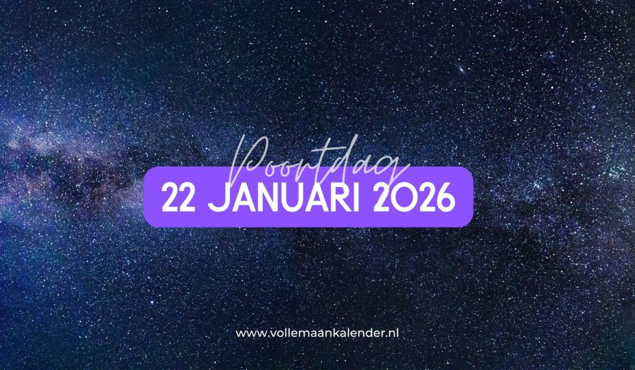 Dit is de energie van de 22/1 poortdag (22 januari 2026)