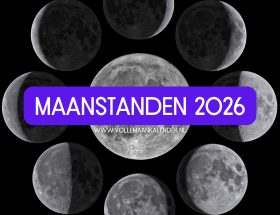 Maanstanden 2026 - VolleMaanKalender.nl