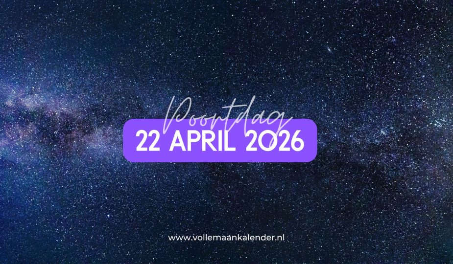 22 april 2026 poortdag - VolleMaanKalender.nl