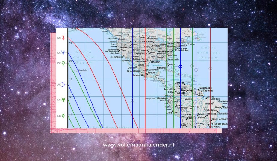 Astrocartografie en liefde waar ontmoet je je partner - vollemaankalender
