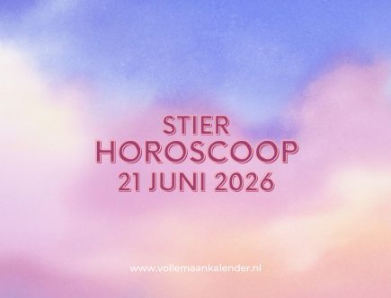 Daghoroscoop Stier 21 juni 2026