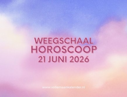 Daghoroscoop Weegschaal 21 juni 2026