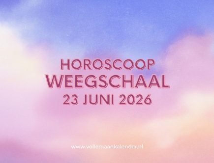 Daghoroscoop Weegschaal 23 juni 2026